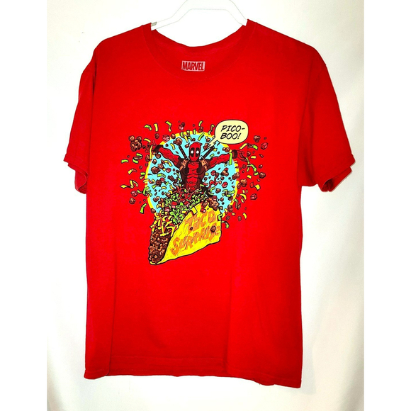 Marvel Loot Crate Deadpool Pico-Boo Taco Tee - Size L - Picture 1 of 5